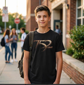 SevenFiftyTwo – Premium Big Logo Kids Crewneck T-shirt