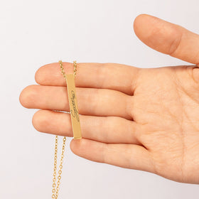 SevenFiftyTwo | Seven Signature 3D Bar | Unisex Necklace